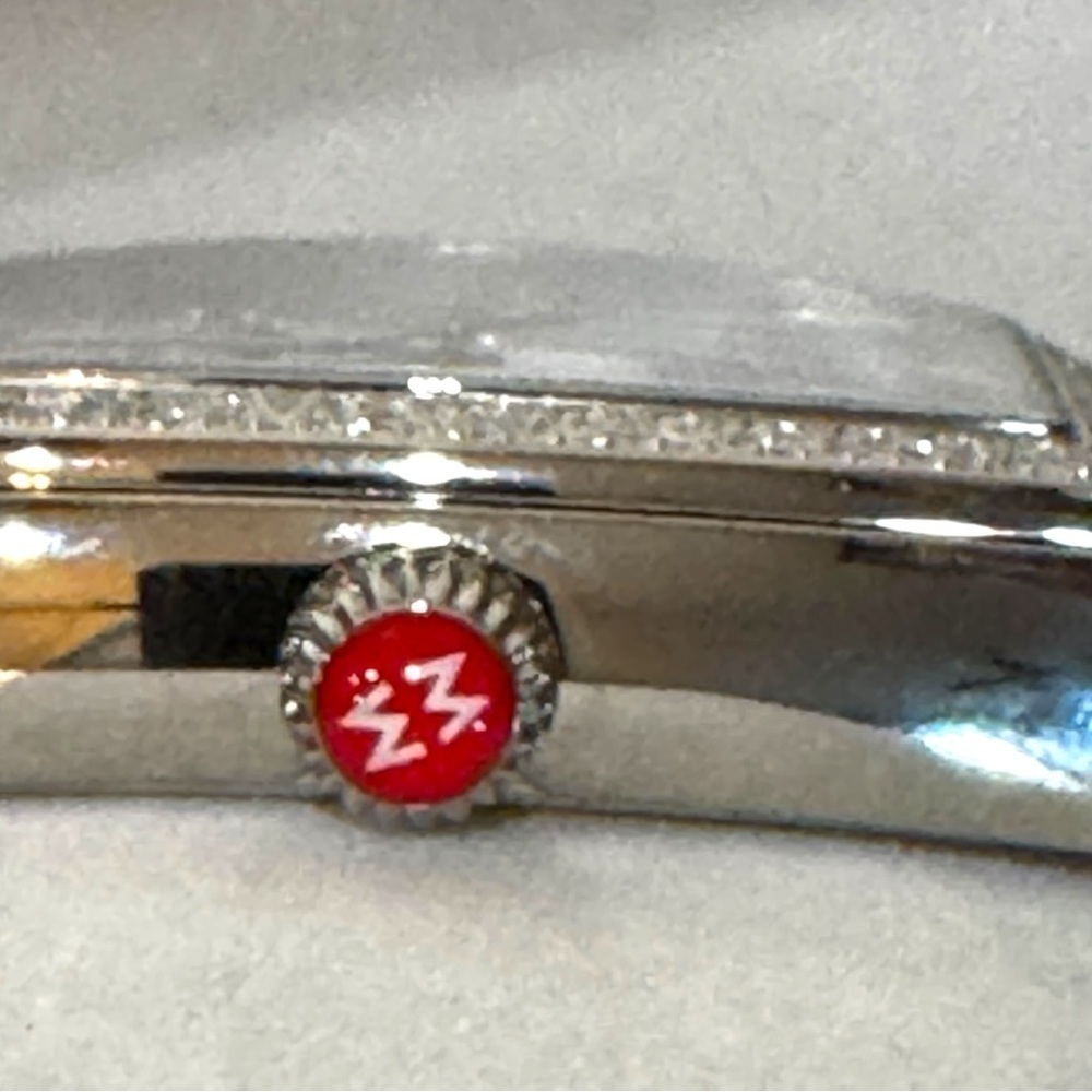 New ! Michele Releve Silver Diamond Watch - Picture 7 of 11
